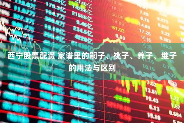 西宁股票配资 家谱里的嗣子、祧子、养子、继子的用法与区别